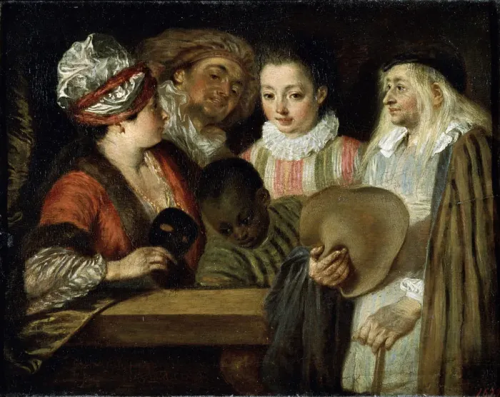 Framed Print : Actors of the Comedie Francaise, 1711-1712. Artist: Jean-Antoine Watteau Framed Print : Actors of the Comedie Francaise, 1711-1712. Artist: Jean-Antoine Watteau