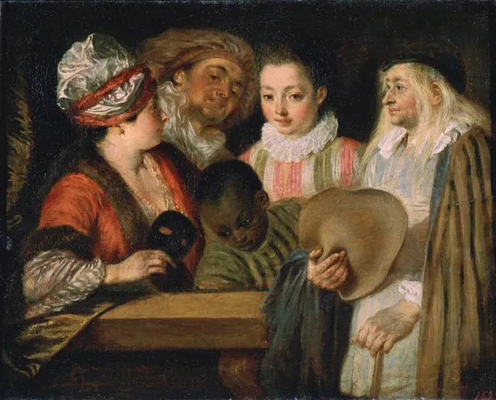 Framed Print : Actors of the Comedie Francaise, 1711-1712. Artist: Jean-Antoine Watteau Framed Print : Actors of the Comedie Francaise, 1711-1712. Artist: Jean-Antoine Watteau