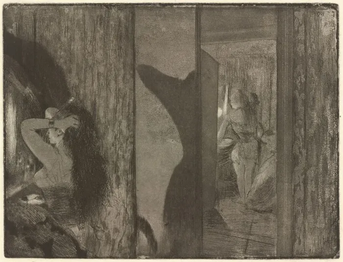 Framed Print : Actresses in Their Dressing Rooms, 1879 / 1880. Creator: Edgar Degas Framed Print : Actresses in Their Dressing Rooms, 1879 / 1880. Creator: Edgar Degas