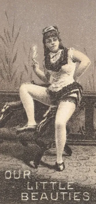 Framed Print : From the Actresses series (N57) promoting Our Little Beauties Cigarettes for Allen & Framed Print : From the Actresses series (N57) promoting Our Little Beauties Cigarettes for Allen &