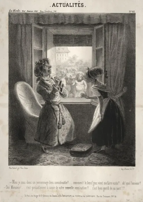 Framed Print : Actualites: ---Mais je suis donc un personnage bien considerable?, 1841. Creator Framed Print : Actualites: ---Mais je suis donc un personnage bien considerable?, 1841. Creator