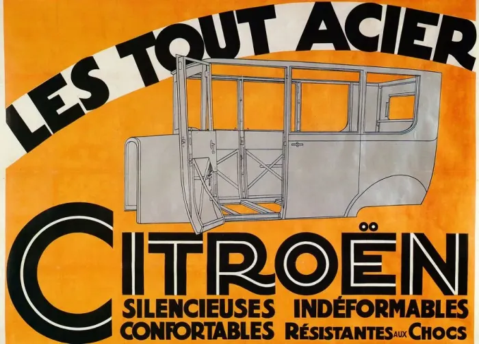 Framed Print : Advertisement for all-steel Citroen cars, c1924 Framed Print : Advertisement for all-steel Citroen cars, c1924