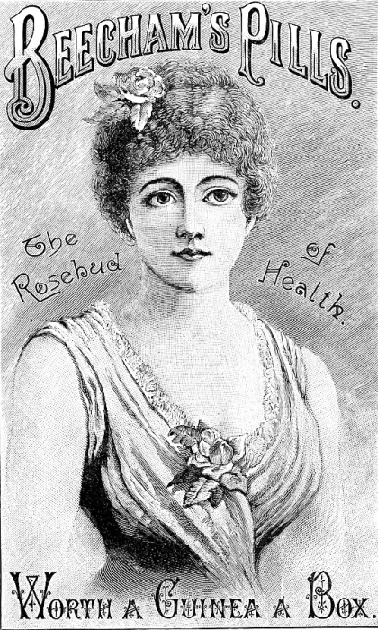 Framed Print : Advertisement for Beecham's Pills, 1890. Creator: Unknown Framed Print : Advertisement for Beecham's Pills, 1890. Creator: Unknown