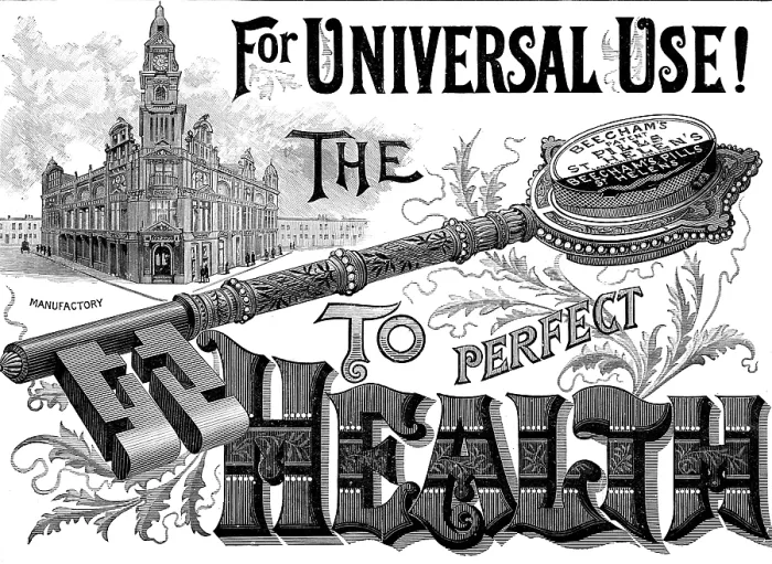 Framed Print : Advertisement for Beecham's Pills - the Key to Perfect Health, 1895. Creator: Unknown. Advertisement for Beecham's Pills - the Key to Perfect Health, 1895. Creator: Unknown Framed Print : Advertisement for Beecham's Pills - the Key to Perfect Health, 1895. Creator: Unknown. Advertisement for Beecham's Pills - the Key to Perfect Health, 1895. Creator: Unknown