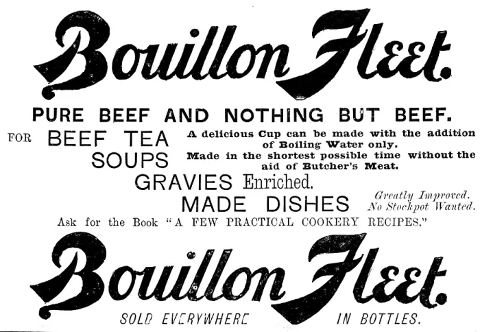 Framed Print : Advertisement for Bouillon Fleet, 1890. Creator: Unknown Framed Print : Advertisement for Bouillon Fleet, 1890. Creator: Unknown