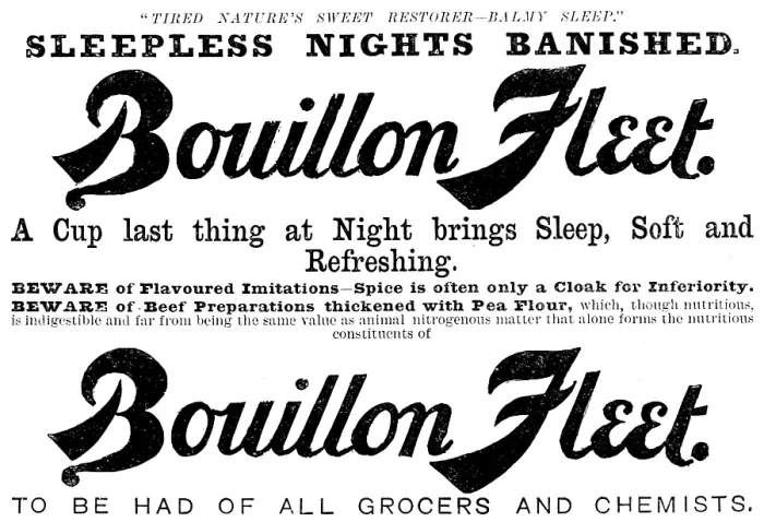 Framed Print : Advertisement for Bouillon Fleet, 1890. Creator: Unknown Framed Print : Advertisement for Bouillon Fleet, 1890. Creator: Unknown