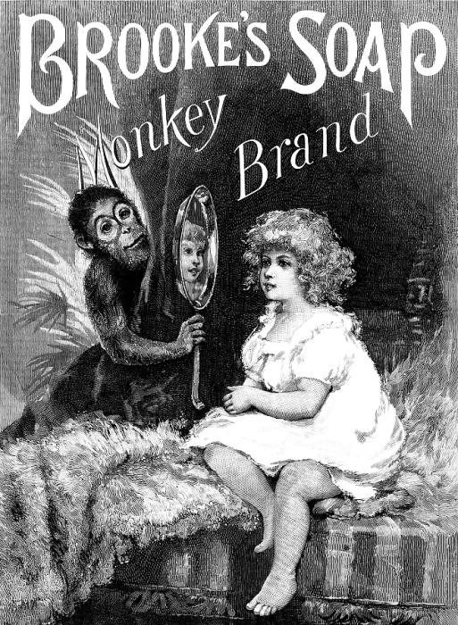 Framed Print : Advertisement for Brooke's Soap, 1890. Creator: Unknown Framed Print : Advertisement for Brooke's Soap, 1890. Creator: Unknown