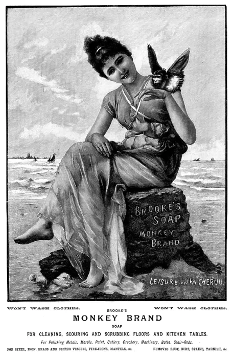 Framed Print : Advertisement for Brooke's Soap, 1895. Creator: Unknown. Advertisement for Brooke's Soap, 1895. Creator: Unknown Framed Print : Advertisement for Brooke's Soap, 1895. Creator: Unknown. Advertisement for Brooke's Soap, 1895. Creator: Unknown