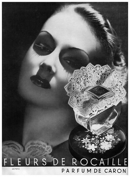 An advertisement for Caron perfume, 1938