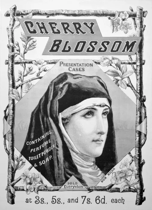 Framed Print : Advert for Cherry Blossom toiletries, 1893 Framed Print : Advert for Cherry Blossom toiletries, 1893