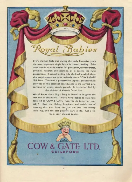 Framed Print : Advert for Cow & Gate Ltd. 1951 Framed Print : Advert for Cow & Gate Ltd. 1951