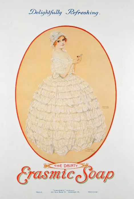 Framed Print : Advert for Erasmic soap, 1920 Framed Print : Advert for Erasmic soap, 1920