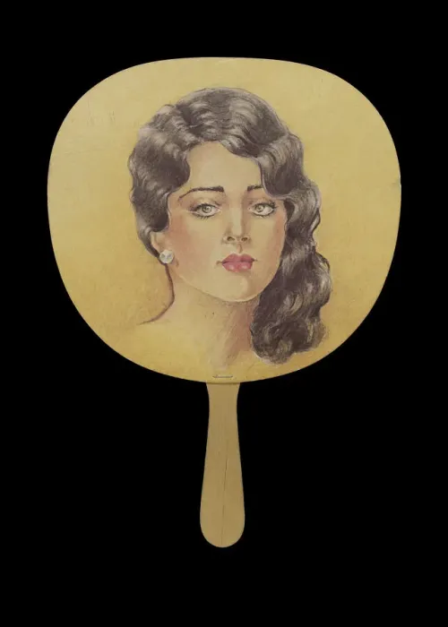 Framed Print : Advertising fan from the Cotton Club, 1923-1935. Creator: Unknown