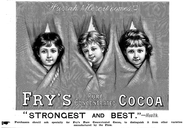 Framed Print : Advertisement for Fry's Cocoa, 1895. Creator: Unknown. Advertisement for Fry's Cocoa, 1895. Creator: Unknown Framed Print : Advertisement for Fry's Cocoa, 1895. Creator: Unknown. Advertisement for Fry's Cocoa, 1895. Creator: Unknown