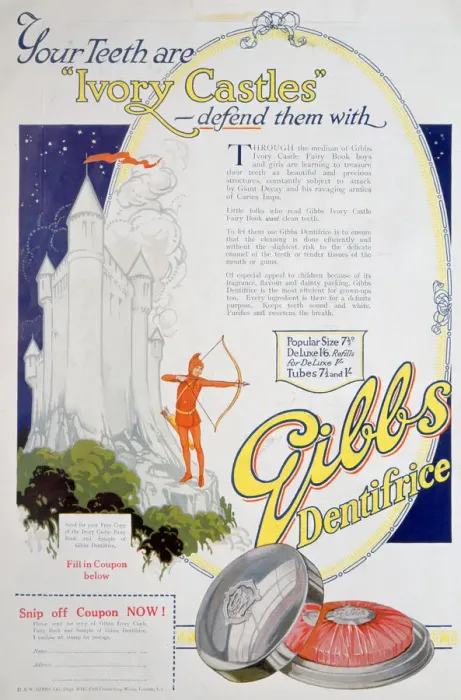 Framed Print : Advert for Gibbs Solid Dentifrice, 1922 Framed Print : Advert for Gibbs Solid Dentifrice, 1922