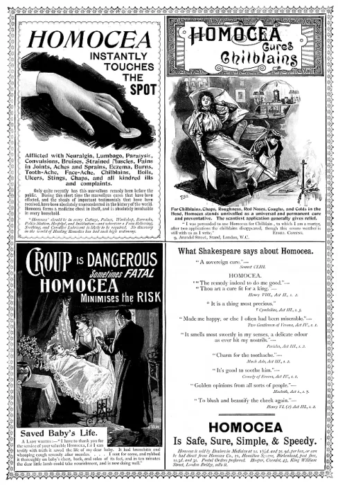 Framed Print : Advertisement for Homocea, 1895. Creator: Unknown Framed Print : Advertisement for Homocea, 1895. Creator: Unknown