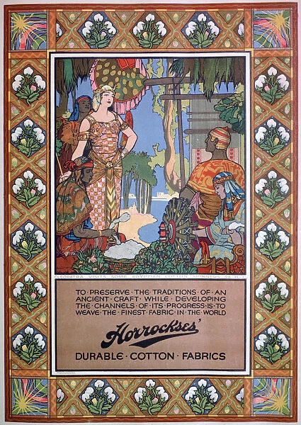 Advert for Horrockses fabrics, 1920
