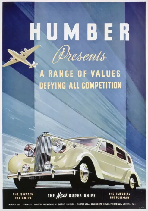Framed Print : Advert for Humber motor cars, 1938 Framed Print : Advert for Humber motor cars, 1938