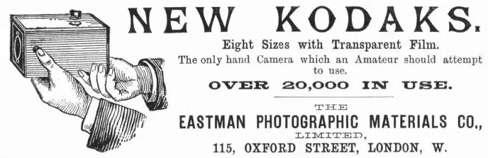 Framed Print : Advertisement for Kodak cameras, 1890 Framed Print : Advertisement for Kodak cameras, 1890