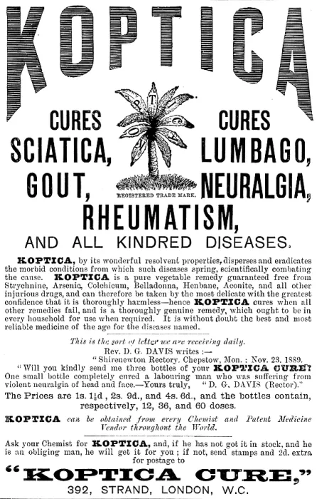 Framed Print : Advertisement for Koptica, 1890. Creator: Unknown Framed Print : Advertisement for Koptica, 1890. Creator: Unknown