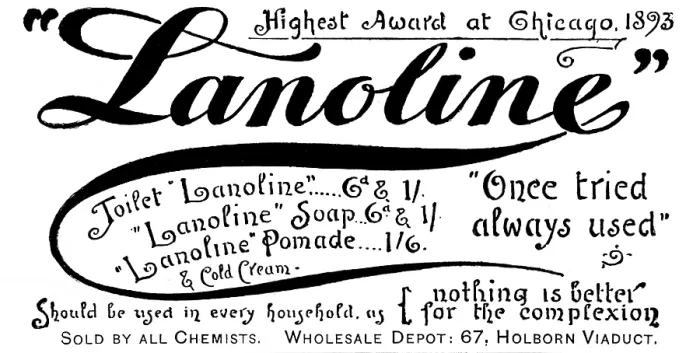 Framed Print : Advertisement for Lanoline, 1895. Creator: Unknown Framed Print : Advertisement for Lanoline, 1895. Creator: Unknown