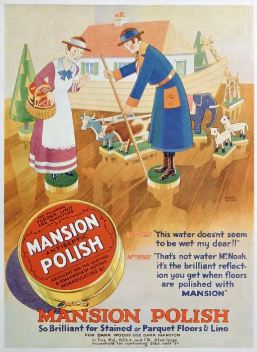Framed Print : Advert for Mansion antiseptic floor polish, 1933 Framed Print : Advert for Mansion antiseptic floor polish, 1933