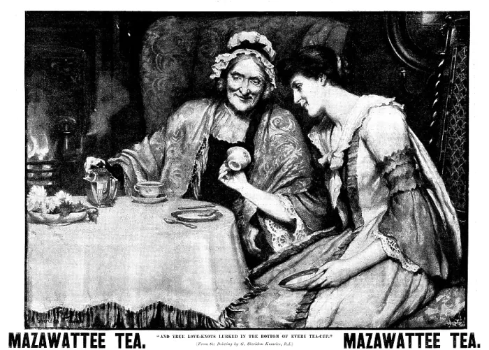 Framed Print : Advertisement for Mazawattee Tea, 1895. Creator: Unknown Framed Print : Advertisement for Mazawattee Tea, 1895. Creator: Unknown