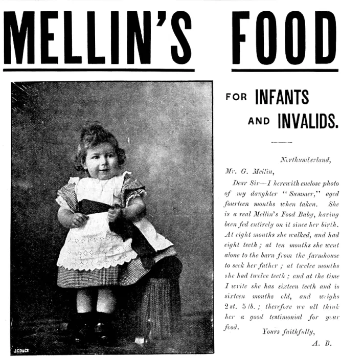 Framed Print : Advertisement for Mellin's Food for Infants and Invalids, 1895. Creator: Unknown. Advertisement for Mellin's Food for Infants and Invalids, 1895. Creator: Unknown Framed Print : Advertisement for Mellin's Food for Infants and Invalids, 1895. Creator: Unknown. Advertisement for Mellin's Food for Infants and Invalids, 1895. Creator: Unknown