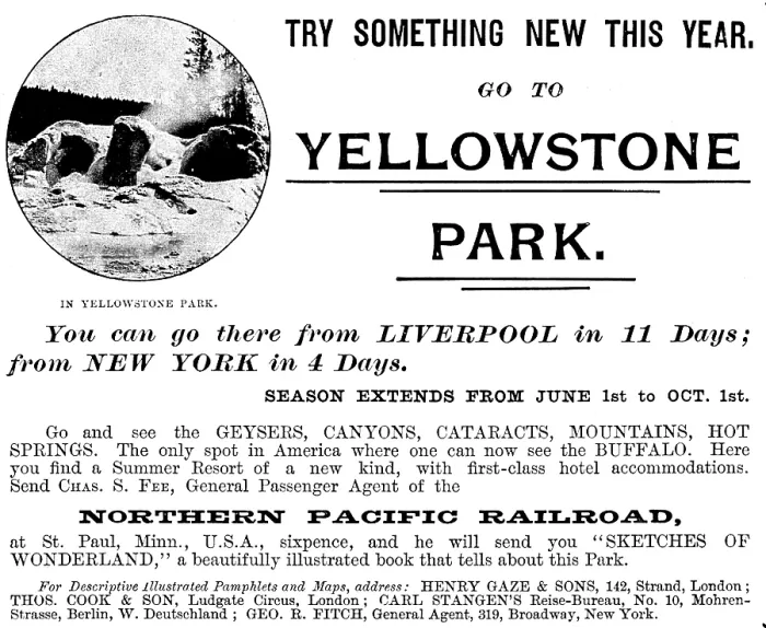 Framed Print : Advertisement for the Northern Pacific Railroad, 1895. Creator: Unknown Framed Print : Advertisement for the Northern Pacific Railroad, 1895. Creator: Unknown