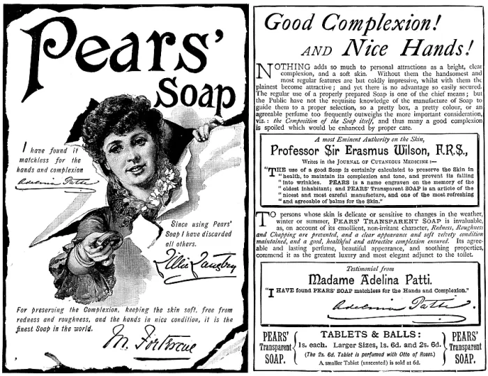 Framed Print : Advertisement for Pears Soap, 1890. Creator: Unknown Framed Print : Advertisement for Pears Soap, 1890. Creator: Unknown
