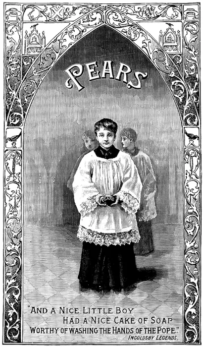 Framed Print : Advertisement for Pears Soap, 1890. Creator: Unknown Framed Print : Advertisement for Pears Soap, 1890. Creator: Unknown