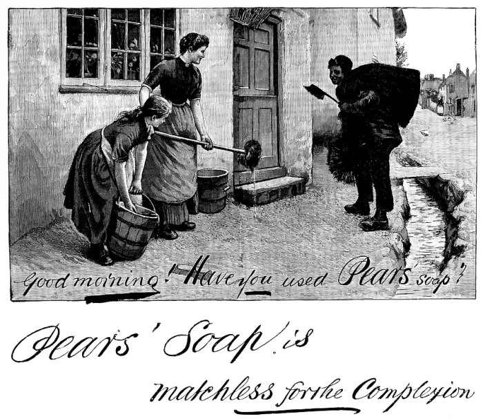 Framed Print : Advertisement for Pears Soap, 1890. Creator: Unknown Framed Print : Advertisement for Pears Soap, 1890. Creator: Unknown