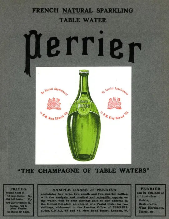 Framed Print : Advertisement for Perrier water, 1905 Framed Print : Advertisement for Perrier water, 1905