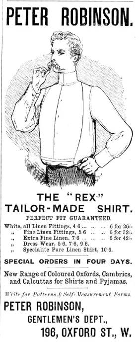 Framed Print : Advertisement for Peter Robinson, 1890. Creator: Unknown Framed Print : Advertisement for Peter Robinson, 1890. Creator: Unknown