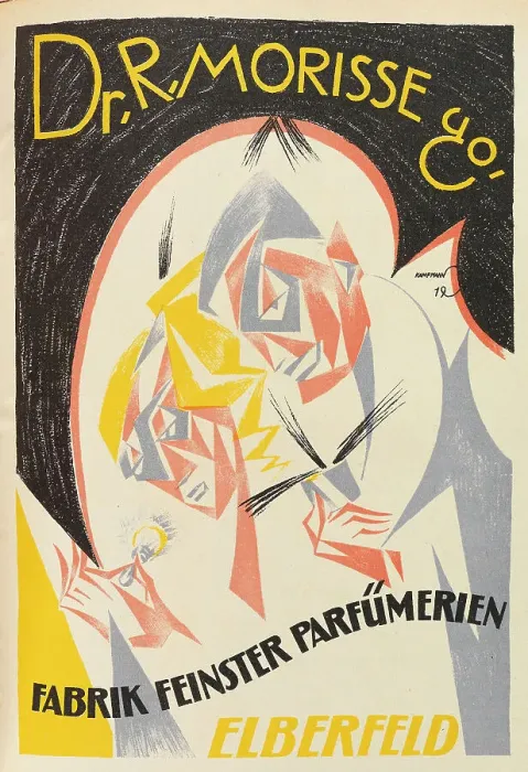 Framed Print : Advertising poster of the perfume factory Dr. R Morisse, 1919. Creator: Kampmann, Walter (1887-1945) Framed Print : Advertising poster of the perfume factory Dr. R Morisse, 1919. Creator: Kampmann, Walter (1887-1945)