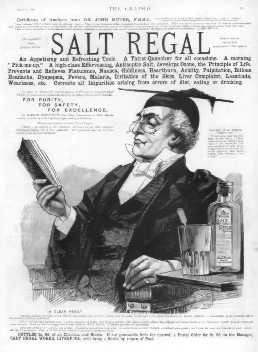 Framed Print : Advertisement for Salt Regal tonic, 1890 Framed Print : Advertisement for Salt Regal tonic, 1890