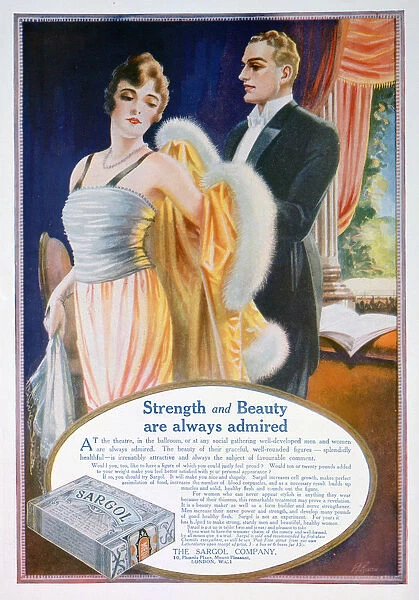 Advert for Sargol body shaping compound, 1921