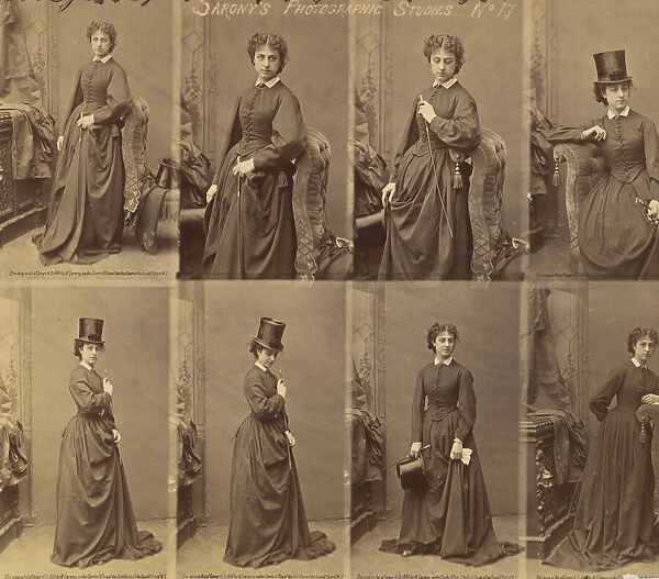 [Advertisement for Saronys Photographic Studies], 1880s. Creator: Napoleon Sarony