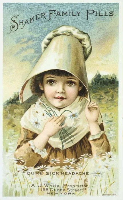 Framed Print : Advertisement for Shaker Family Pills, 1891 Framed Print : Advertisement for Shaker Family Pills, 1891
