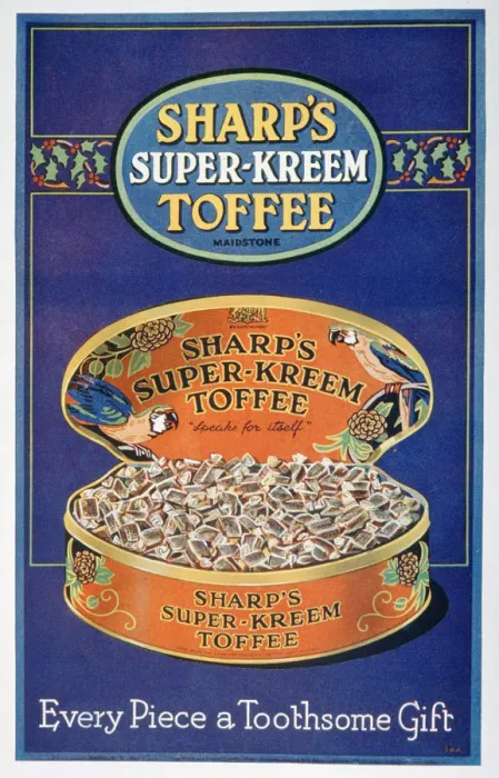 Framed Print : Advert for Sharps Super-Kreem Toffee, 1928 Framed Print : Advert for Sharps Super-Kreem Toffee, 1928