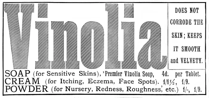 Framed Print : Advertisement for Vinolia Soap, 1895. Creator: Unknown Framed Print : Advertisement for Vinolia Soap, 1895. Creator: Unknown