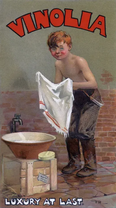 Framed Print : Advert for Vinolia soap, c1900s Framed Print : Advert for Vinolia soap, c1900s
