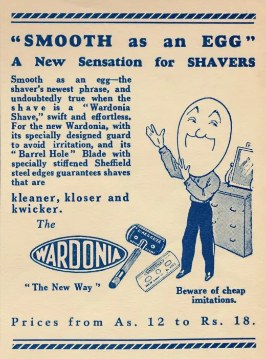 Framed Print : Advertisement for the Wardonia razor, 1936. Creator: Unknown Framed Print : Advertisement for the Wardonia razor, 1936. Creator: Unknown