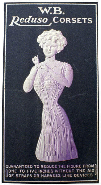 Advert for WB Reduso corsets, 1900s