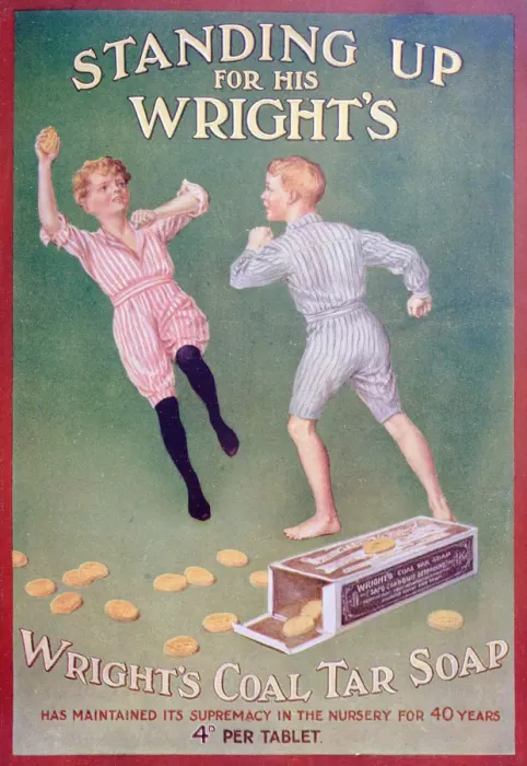 Framed Print : Advert for Wrights coal tar soap, 1909 Framed Print : Advert for Wrights coal tar soap, 1909