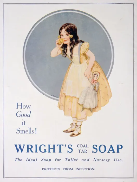 Framed Print : Advert for Wrights coal tar soap, 1923 Framed Print : Advert for Wrights coal tar soap, 1923