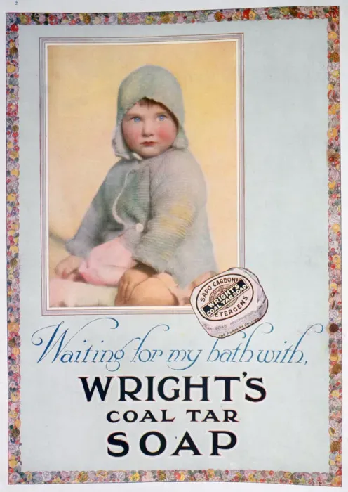 Framed Print : Advert for Wrights coal tar soap, 1924 Framed Print : Advert for Wrights coal tar soap, 1924