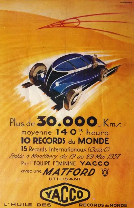 Framed Print : Advertisement for Yacco motor oil, c1937 Framed Print : Advertisement for Yacco motor oil, c1937
