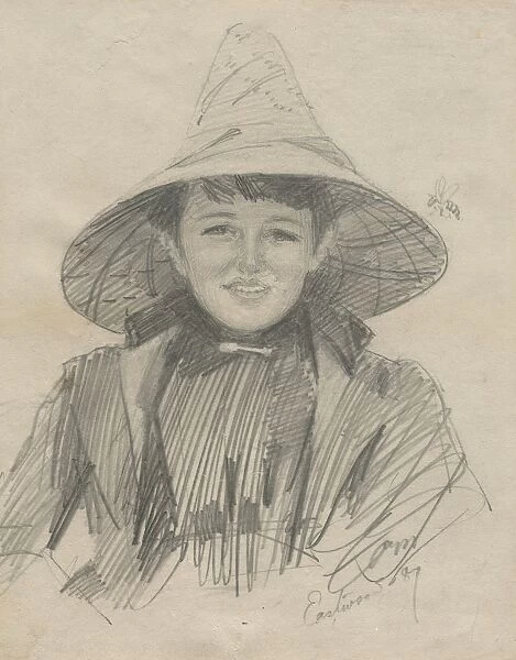 Ada Lymon (Woman in a Large Hat), 1887. Creator: Anders Zorn (Swedish, 1860-1920)
