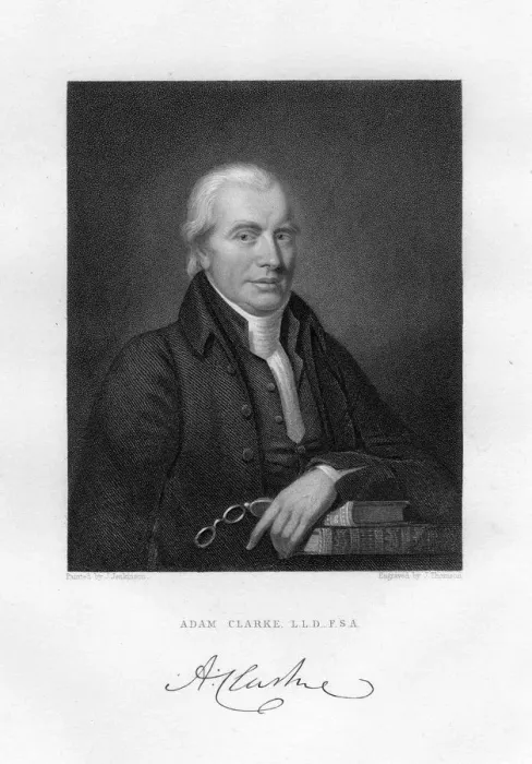 Framed Print : Adam Clarke (c1760-1832), British Methodist theologian and biblical scholar, 19th century. Artist: J Thomson Framed Print : Adam Clarke (c1760-1832), British Methodist theologian and biblical scholar, 19th century. Artist: J Thomson